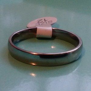 Man's Silver Stainless Steel Ring Band Size 12